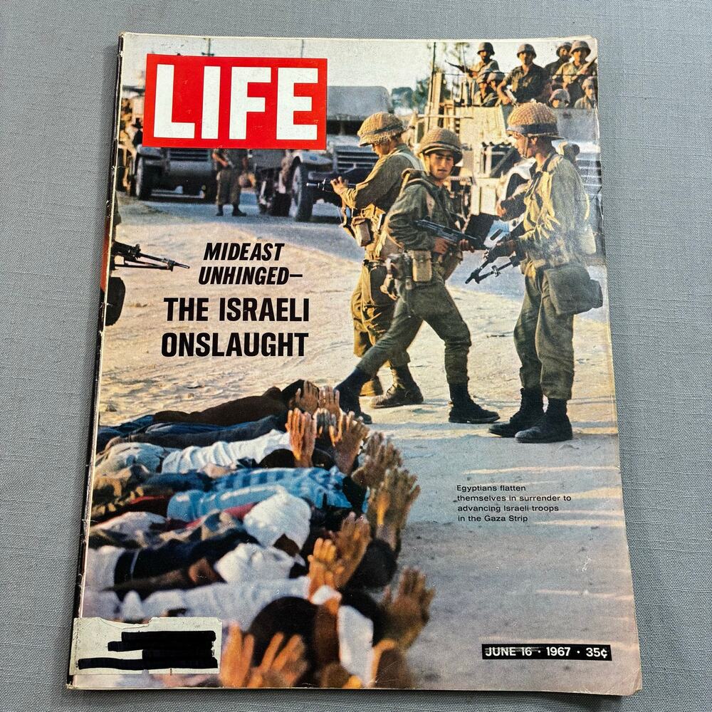 Vintage 1967 LIFE Magazine Six Day War Israel Gaza Israeli Onslaught See Descr